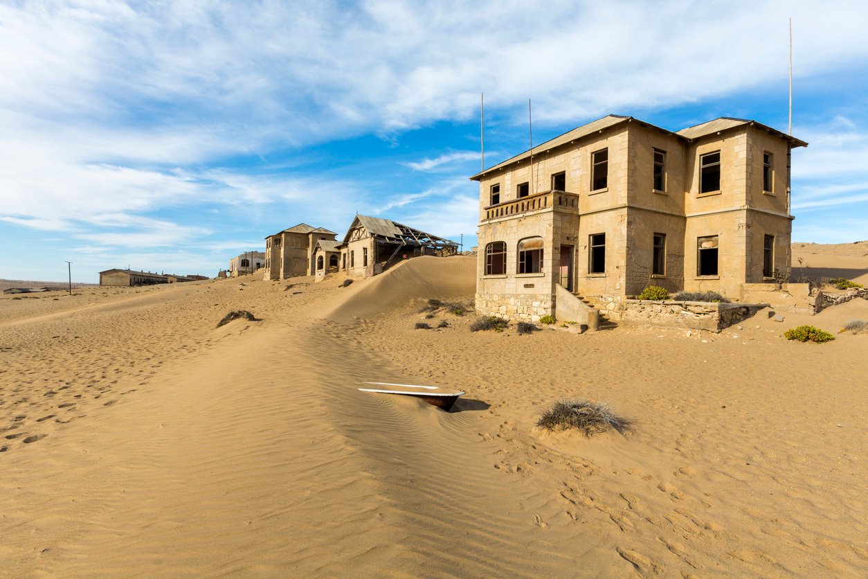 Namibia-kolmanskop-building-sand-iStock